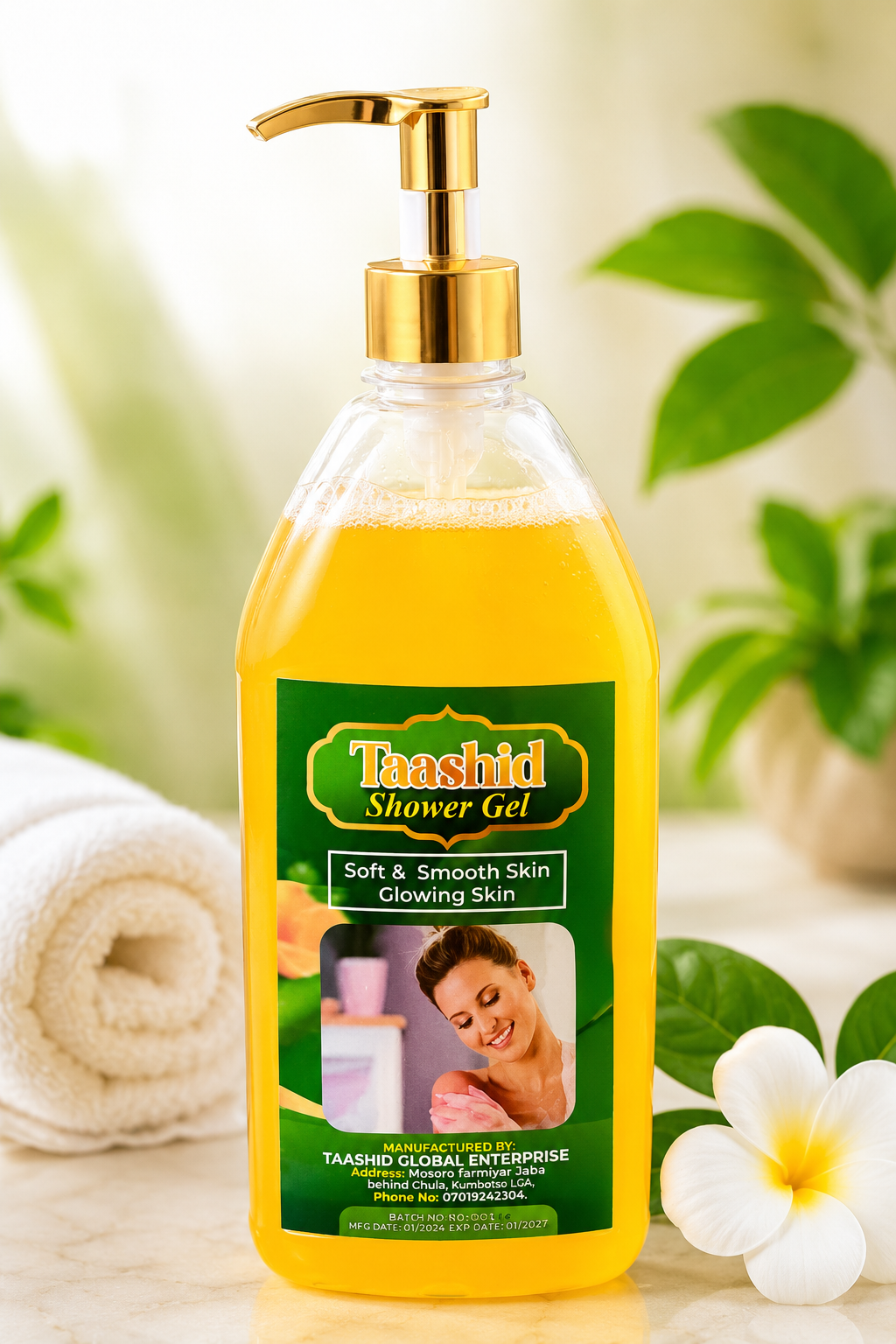 TAASHID shower gel bottle