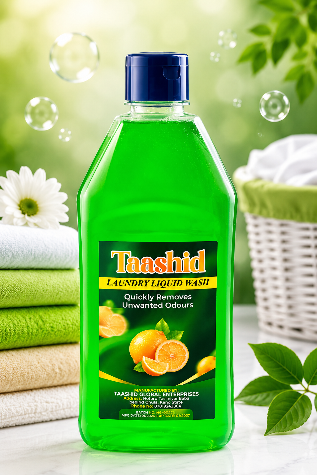 TAASHID laundry liquid wash bottle